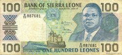 100 Leones SIERRA LEONE  1989 P.18b TTB