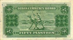 50 piastres SUDAN  1956 P.02B VF+
