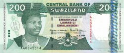200 Emalangeni SWAZILAND  1998 P.28a pr.NEUF