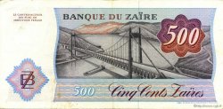 500 Zaïres ZAÏRE  1985 P.30b TTB