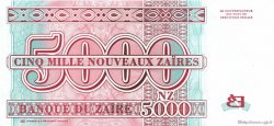 5000 Nouveaux Zaïres ZAÏRE  1995 P.68 SUP