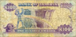 100 Kwacha ZAMBIE  1991 P.34a TB