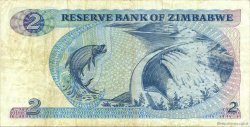 2 Dollars ZIMBABWE  1983 P.01b TTB
