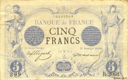 5 Francs NOIR FRANCE  1873 F.01.16 TTB