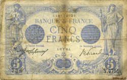 5 Francs BLEU FRANCE  1915 F.02.25 B+