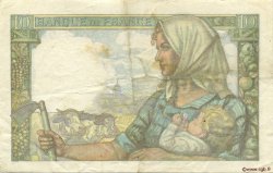 10 Francs MINEUR FRANCE  1943 F.08.09 TTB