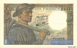 10 Francs MINEUR FRANCE  1947 F.08.17 SUP