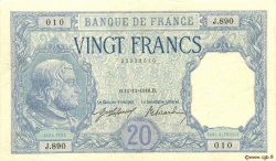 20 Francs BAYARD FRANCE  1916 F.11.01 SUP