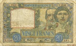 20 Francs TRAVAIL ET SCIENCE FRANCIA  1940 F.12.08