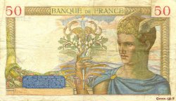 50 Francs CÉRÈS FRANKREICH  1936 F.17.28 S to SS