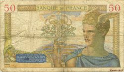 50 Francs CÉRÈS modifié FRANCE  1938 F.18.10 B