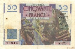 50 Francs LE VERRIER FRANCE  1949 F.20.11 TB+