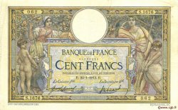 100 Francs LUC OLIVIER MERSON sans LOM FRANCE  1913 F.23.05 TTB