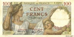 100 Francs SULLY FRANCE  1940 F.26.38 TTB+
