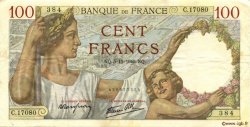 100 Francs SULLY FRANCE  1940 F.26.42 TTB+