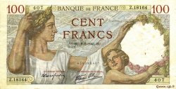100 Francs SULLY FRANCE  1941 F.26.44 TTB+
