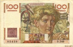 100 Francs JEUNE PAYSAN FRANCE  1948 F.28.18 TTB