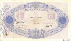 500 Francs BLEU ET ROSE modifié FRANCE  1938 F.31.14 TTB
