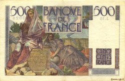 500 Francs CHATEAUBRIAND FRANCE  1945 F.34.01 TTB