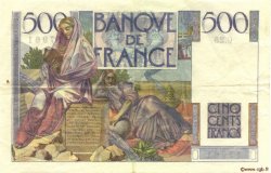 500 Francs CHATEAUBRIAND FRANCE  1945 F.34.02 TTB à SUP