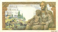 1000 Francs DÉESSE DÉMÉTER FRANCE  1942 F.40.05 TTB