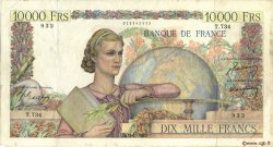 10000 Francs GÉNIE FRANÇAIS FRANCE  1950 F.50.31 TB+