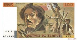 100 Francs DELACROIX modifié FRANCIA  1985 F.69.09