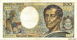 200 Francs MONTESQUIEU FRANKREICH  1989 F.70.09 fSS