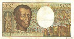 200 Francs MONTESQUIEU FRANCE  1989 F.70.09 TB+
