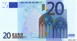 20 Euro Fauté EUROPE  2002 €.120.26 pr.NEUF