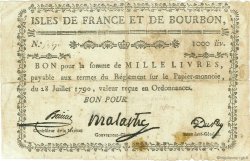 1000 Livres ISLES DE FRANCE ET BOURBON  1790 P.23 pr.TB