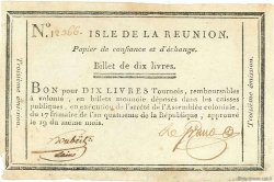 10 Livres ÎLE DE LA RÉUNION  1795 P.A11 TTB+