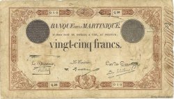 25 Francs MARTINIQUE  1930 P.07b B+