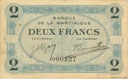 2 Francs MARTINIQUE  1915 P.11 TB+