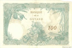 100 Francs GUYANE  1934 P.08 TTB