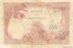 100 Francs MARTINIQUE  1945 P.13 TB