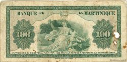 100 Francs MARTINIQUE  1945 P.19a B+