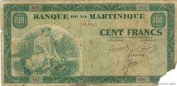 100 Francs MARTINIQUE  1945 P.19a B