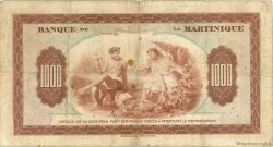 1000 Francs MARTINIQUE  1945 P.21a TB