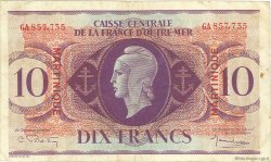 10 Francs MARTINIQUE  1944 P.23 TTB