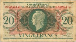 20 Francs MARTINIQUE  1944 P.24 pr.TB