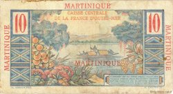 10 Francs Colbert MARTINIQUE  1946 P.28 B à TB