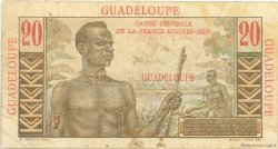 20 Francs Émile Gentil GUADELOUPE  1946 P.33 B à TB