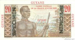 20 Francs Émile Gentil Spécimen GUYANE  1946 P.21s NEUF