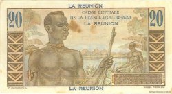 20 Francs Émile Gentil ÎLE DE LA RÉUNION  1946 P.43a TTB