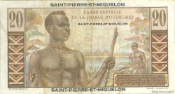 20 Francs Émile Gentil SAINT PIERRE ET MIQUELON  1946 P.24 TB+