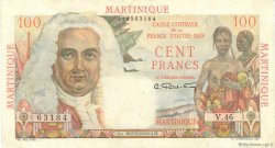 100 Francs La Bourdonnais MARTINIQUE  1946 P.31a pr.TTB