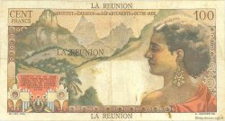 100 Francs La Bourdonnais ÎLE DE LA RÉUNION  1960 P.49a TB
