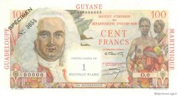 1 NF sur 100 Francs La Bourdonnais Spécimen ANTILLES FRANÇAISES  1960 P.01s SPL