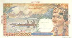10 NF sur 1000 Francs Union Française GUYANE  1960 P.32 SPL